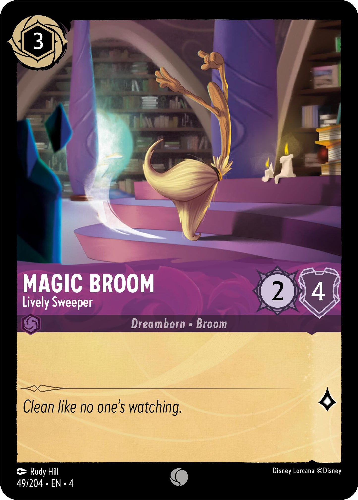 Disney Lorcana: Magic Broom - Lively Sweeper card image