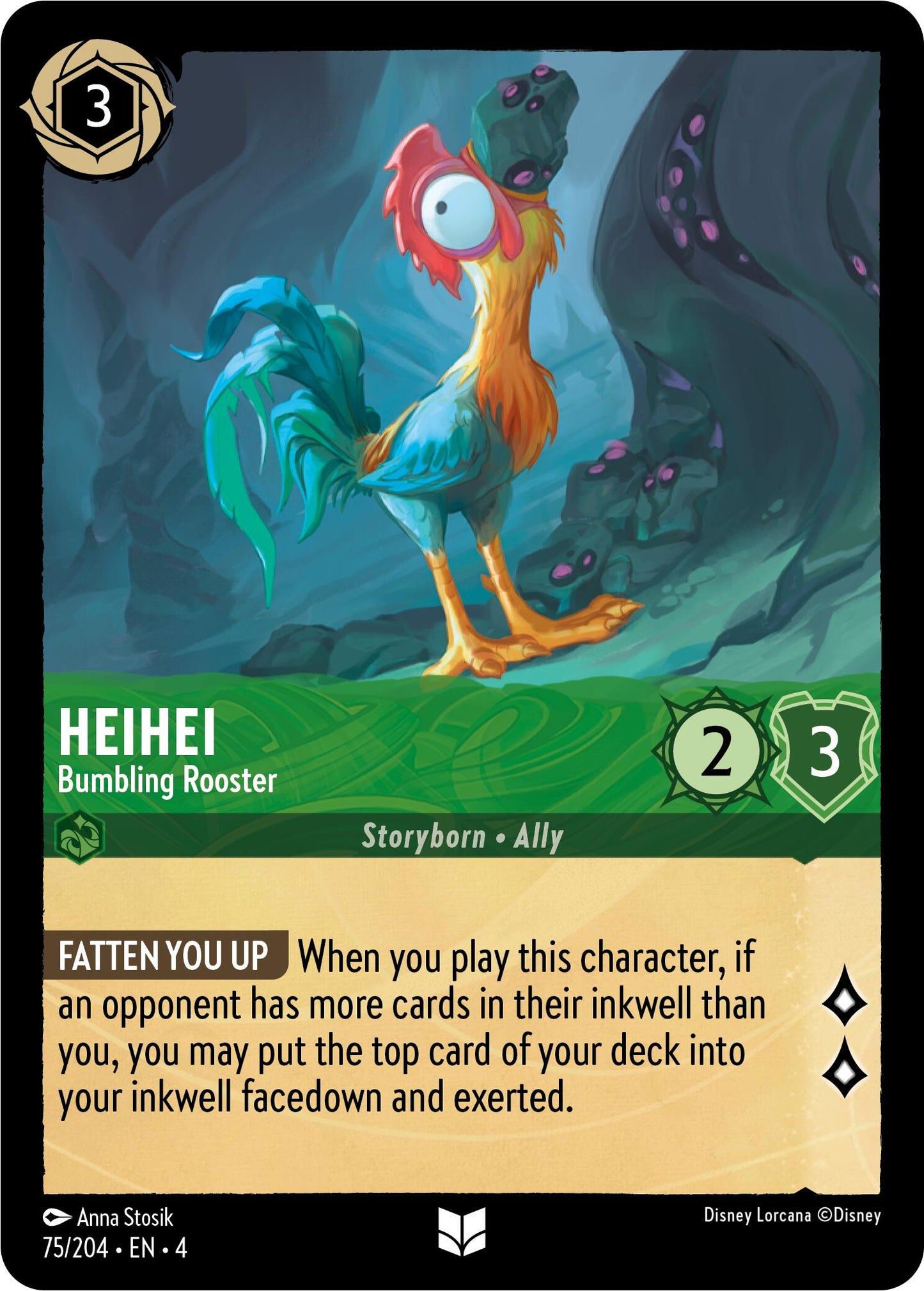 Disney Lorcana: Heihei - Bumbling Rooster card image