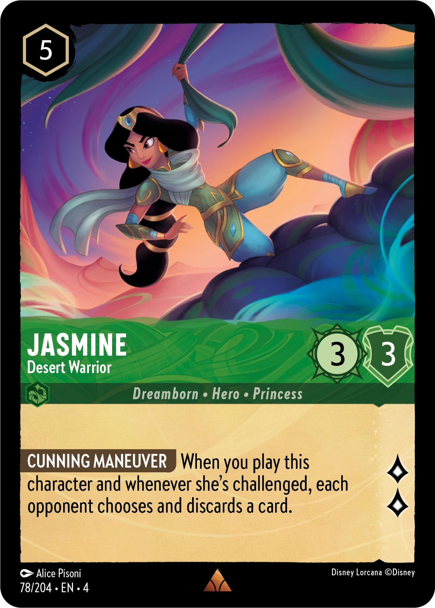 Disney Lorcana: Jasmine - Desert Warrior card image