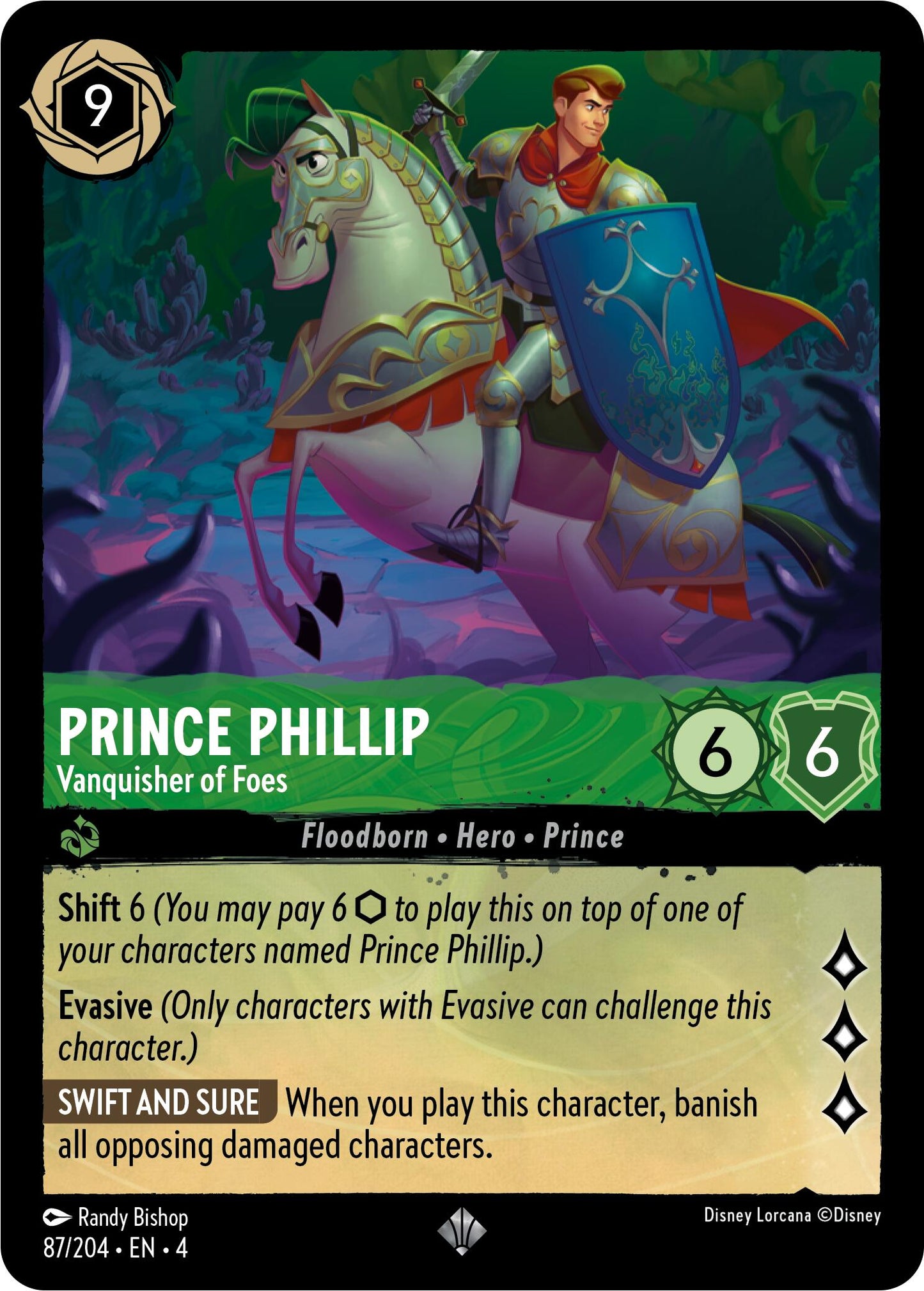 Disney Lorcana: Prince Phillip - Vanquisher of Foes card image