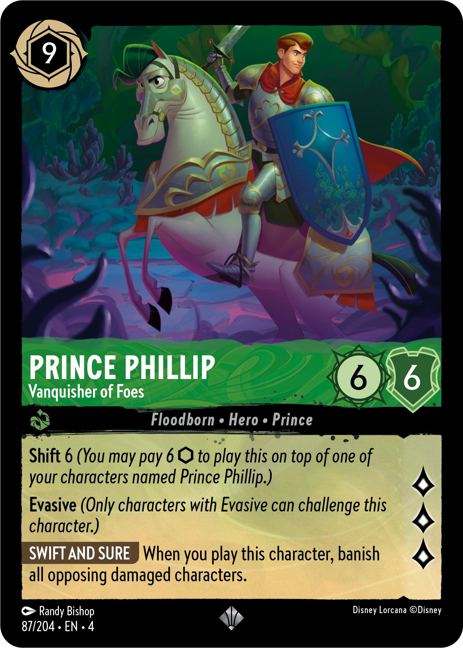 Disney Lorcana: Prince Phillip - Vanquisher of Foes card image