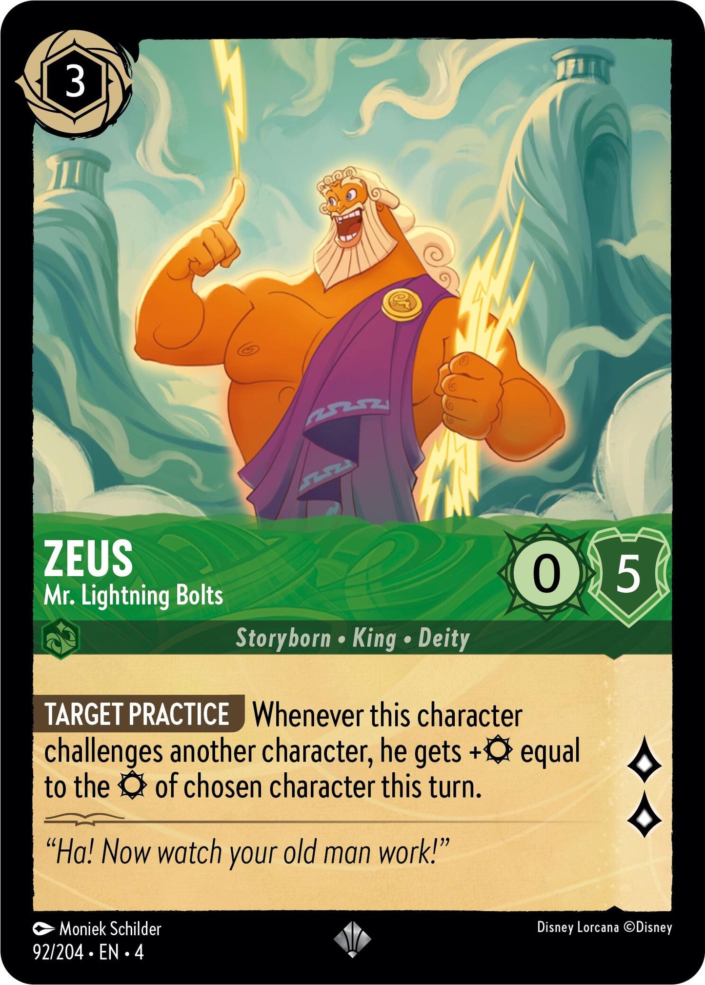 Disney Lorcana: Zeus - Mr. Lightning Bolts card image