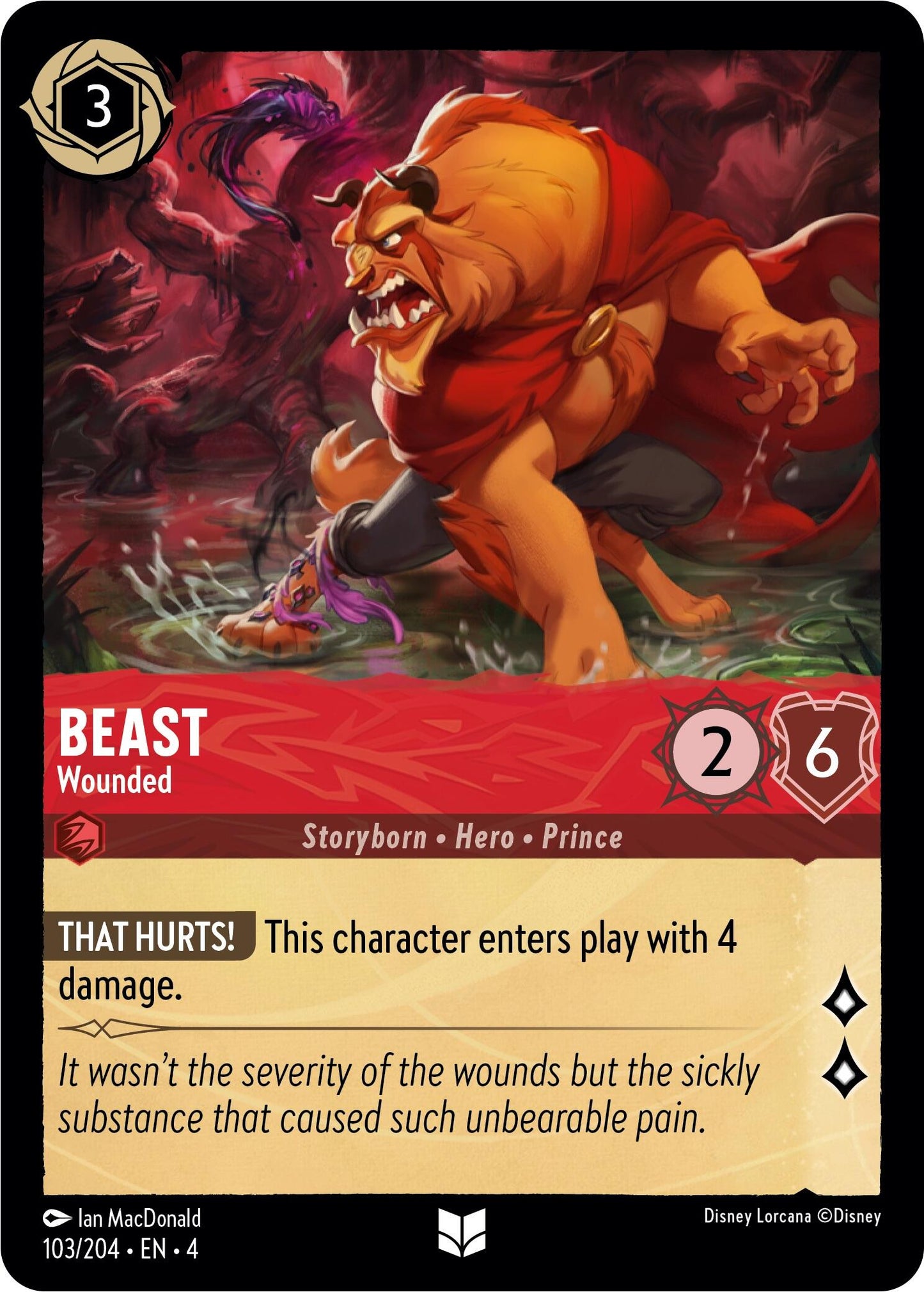 Disney Lorcana: Beast - Wounded card image