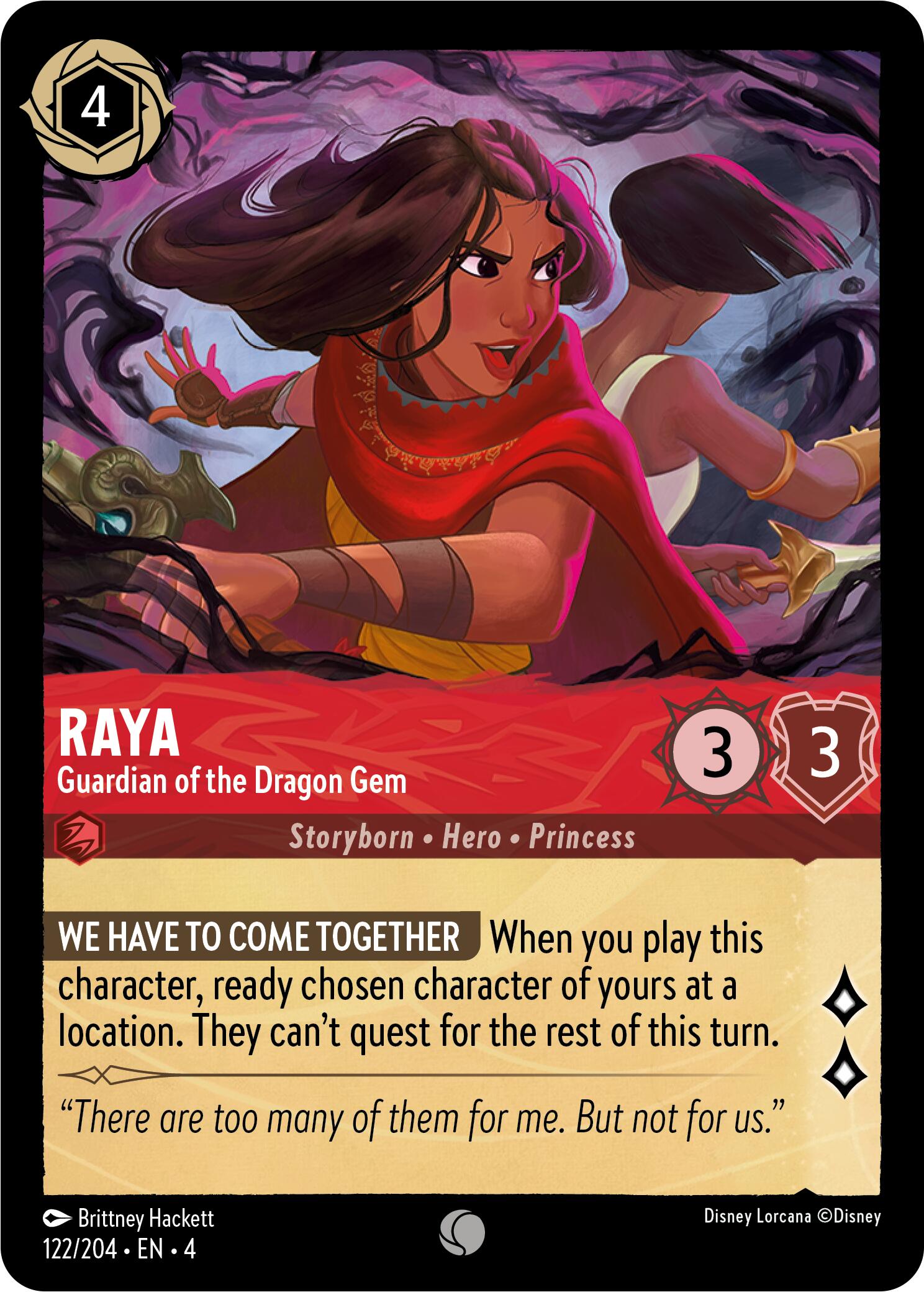 Disney Lorcana: Raya - Guardian of the Dragon Gem card image