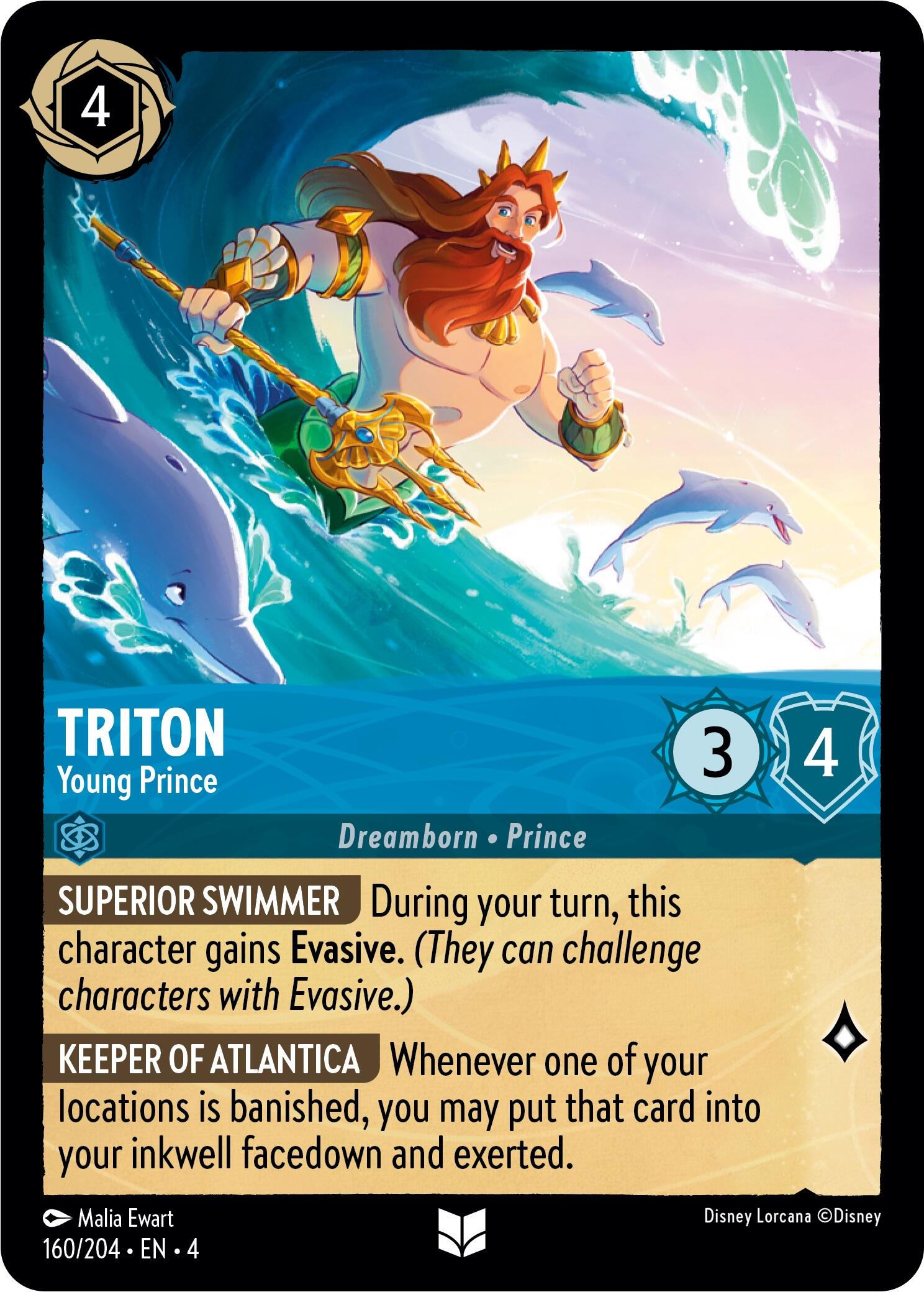 Disney Lorcana: Triton - Young Prince card image