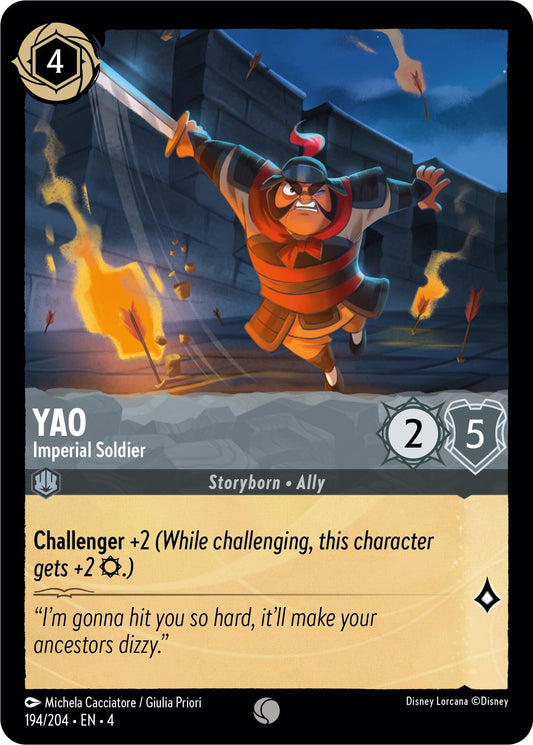 Disney Lorcana: Yao - Imperial Soldier card image