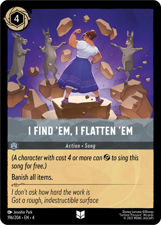 Disney Lorcana: I Find 'Em, I Flatten 'Em card image