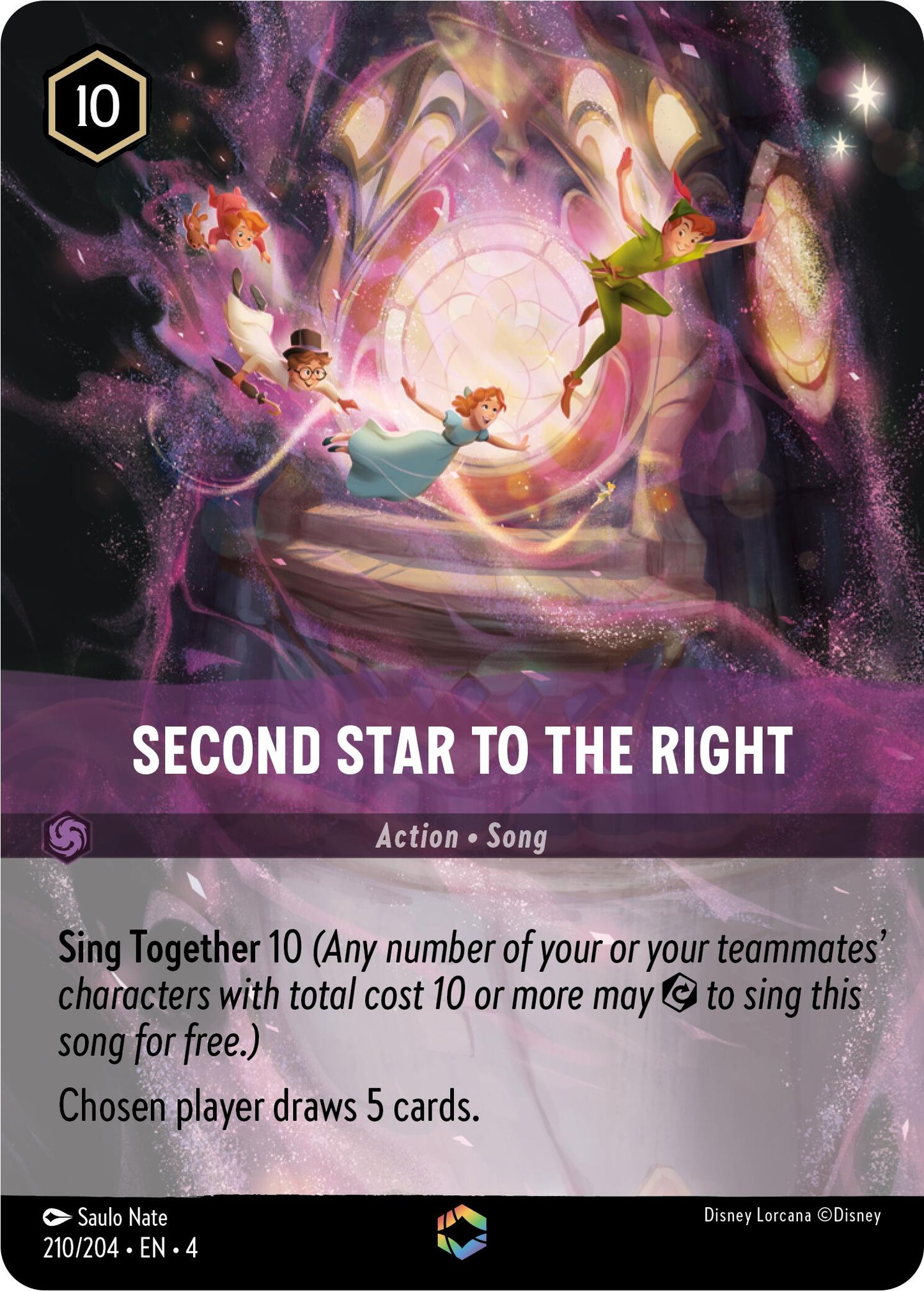 Disney Lorcana: Second Star to the Right (Enchanted) card image