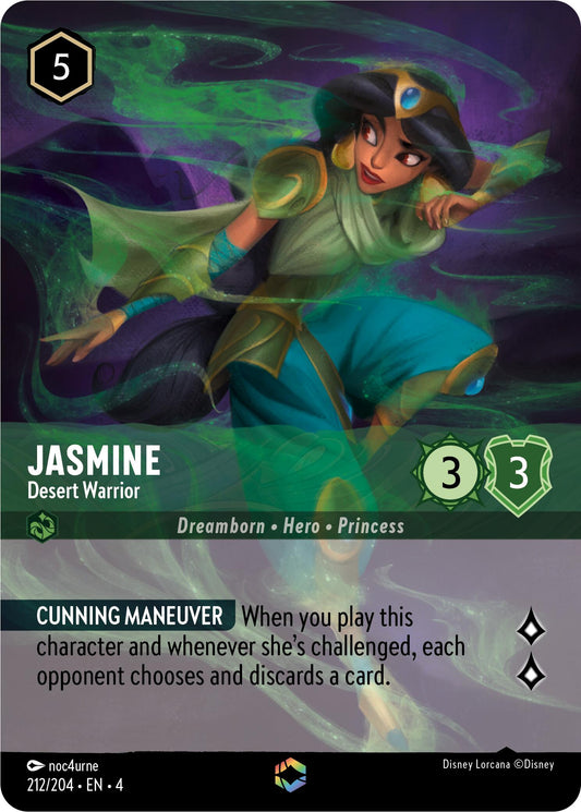 Disney Lorcana: Jasmine - Desert Warrior (Enchanted) card image