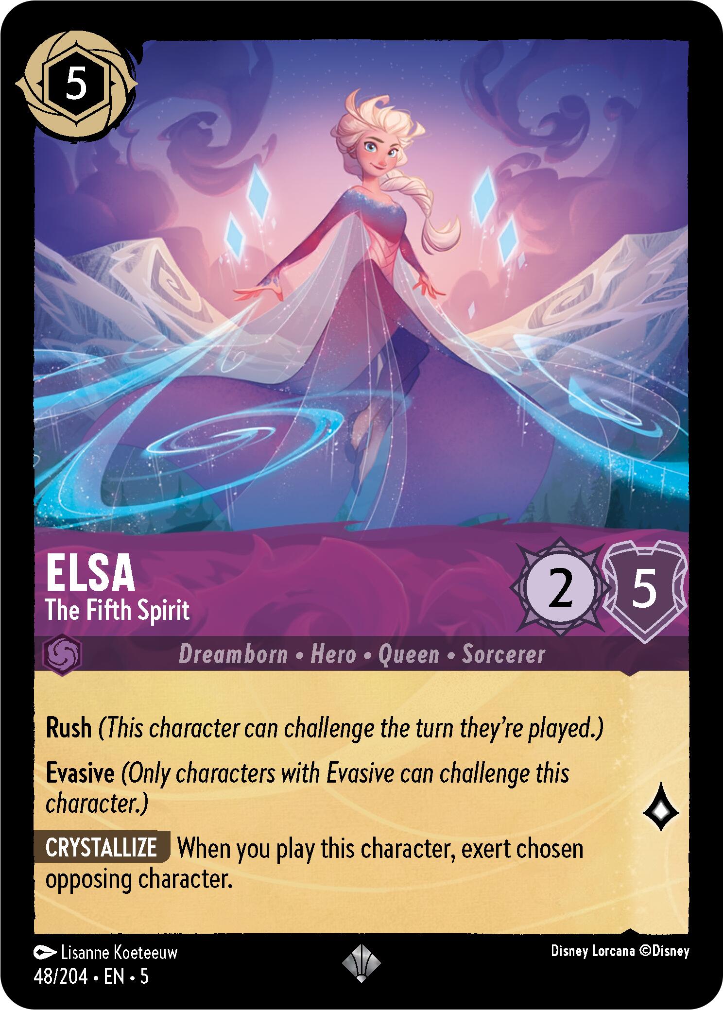 Disney Lorcana: Elsa - The Fifth Spirit card image