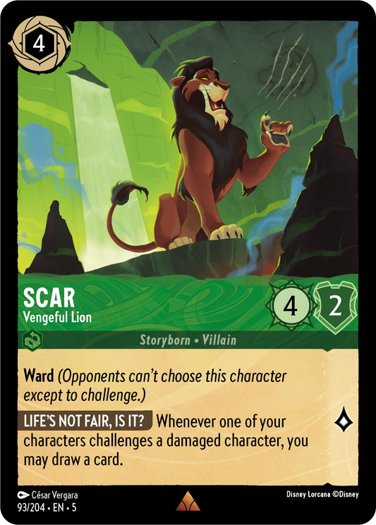 Disney Lorcana: Scar - Vengeful Lion card image