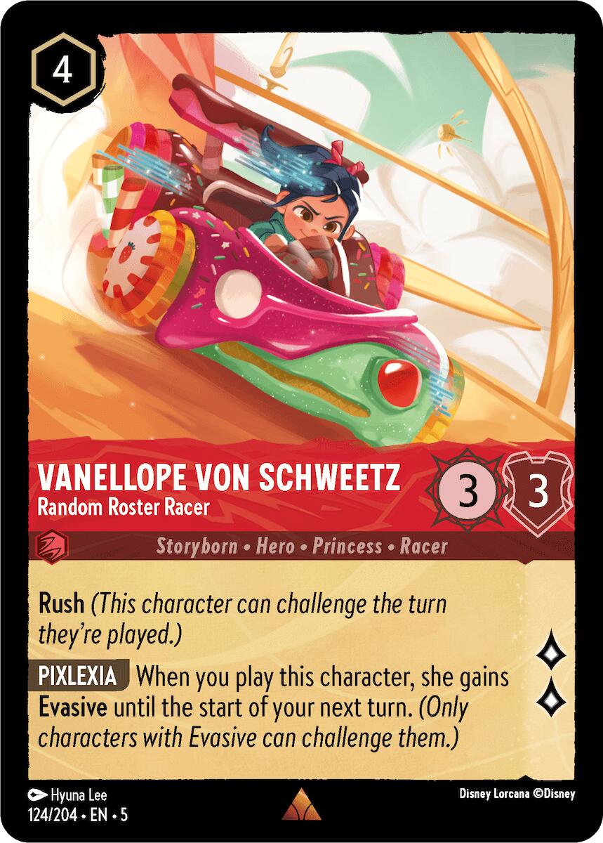 Disney Lorcana: Vanellope von Schweetz - Random Roster Racer card image