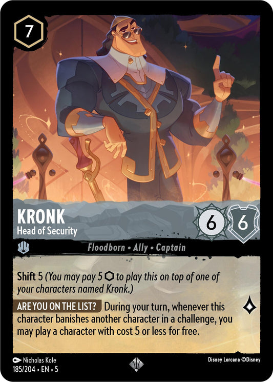 Disney Lorcana: Kronk - Head of Security card image