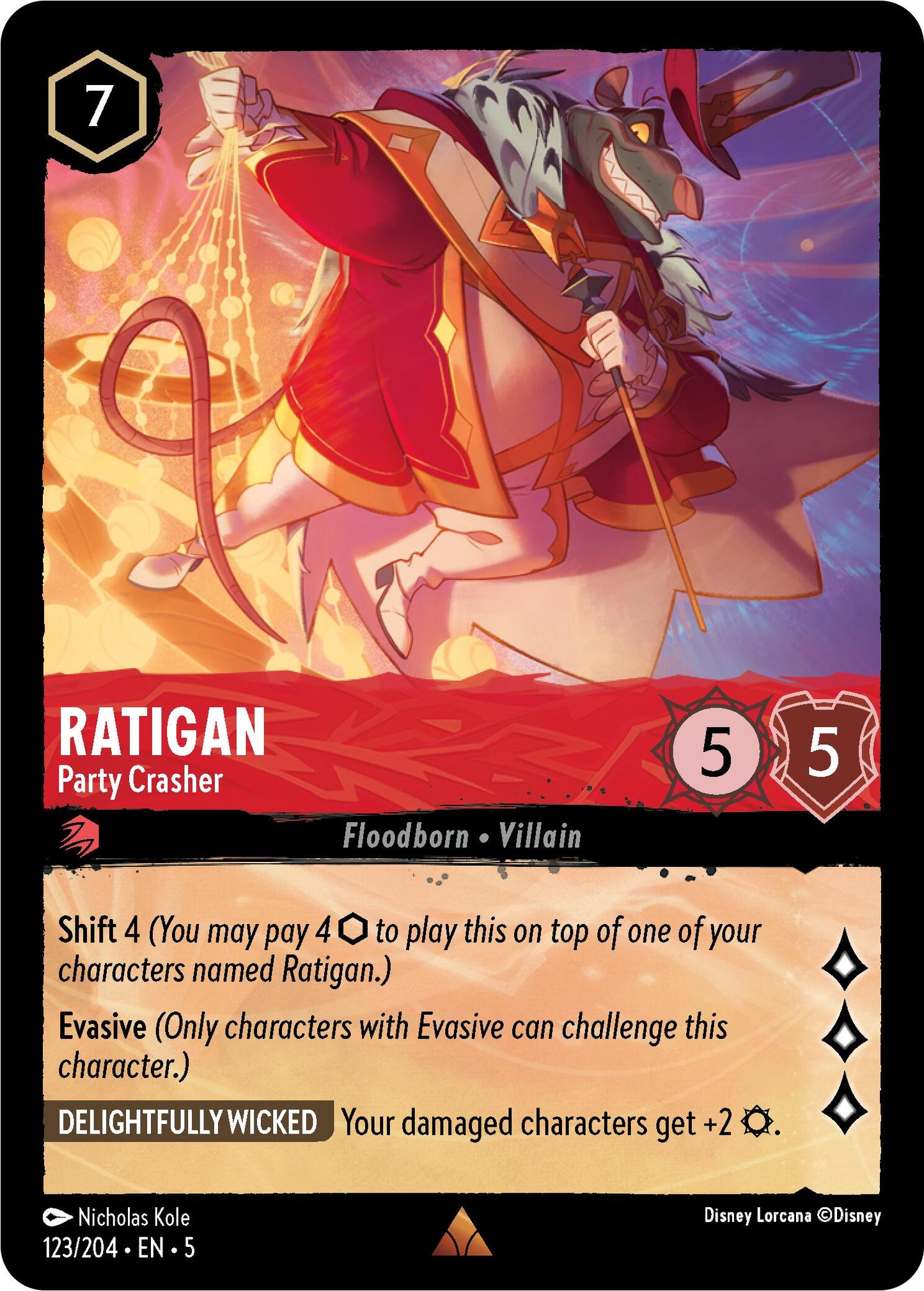 Disney Lorcana: Ratigan - Party Crasher card image