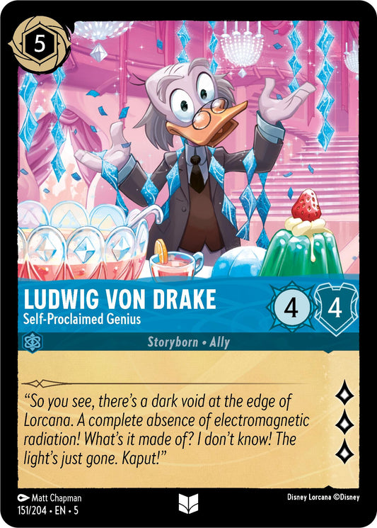 Disney Lorcana: Ludwig Von Drake - Self-Proclaimed Genius card image