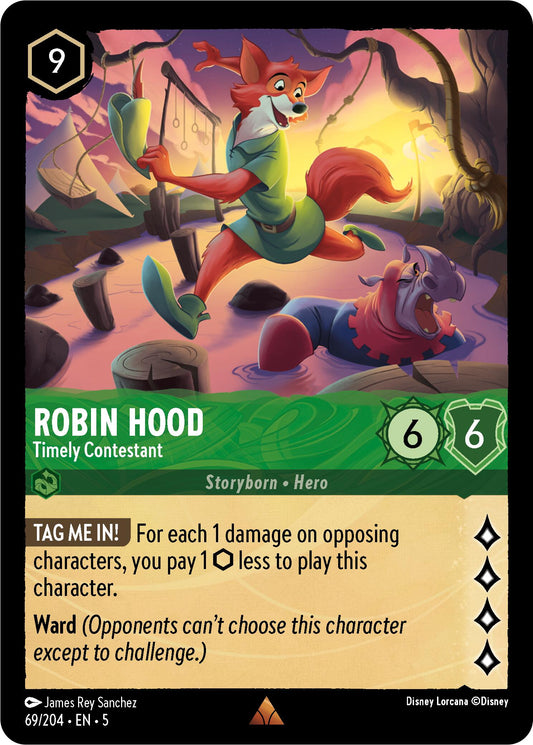 Disney Lorcana: Robin Hood - Timely Contestant card image