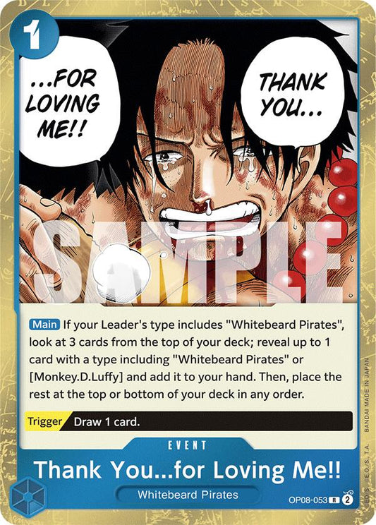 One Piece Card Game: Thank You...for Loving Me!! card image