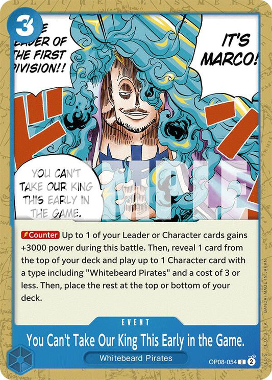 One Piece Card Game: You Can't Take Our King This Early in the Game. card image