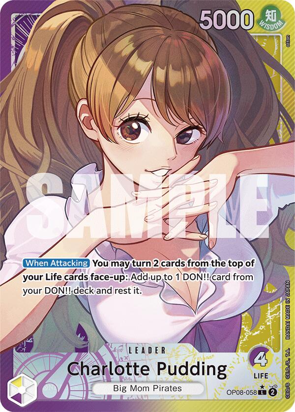 One Piece Card Game: Charlotte Pudding (058) (Parallel) card image