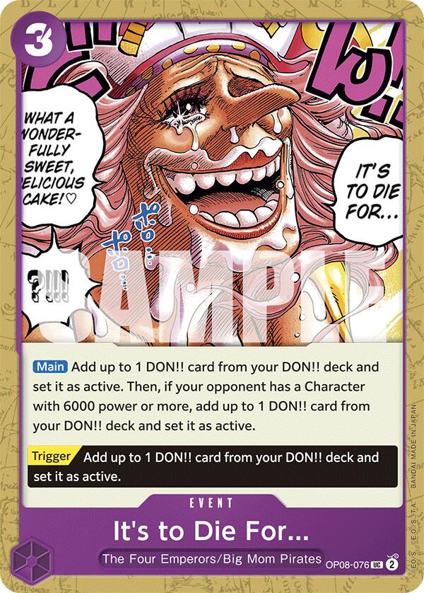 One Piece Card Game: It's to Die For card image