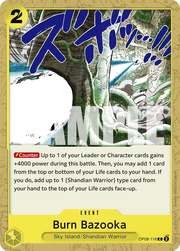 One Piece Card Game: Burn Bazooka card image