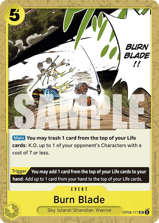 One Piece Card Game: Burn Blade card image