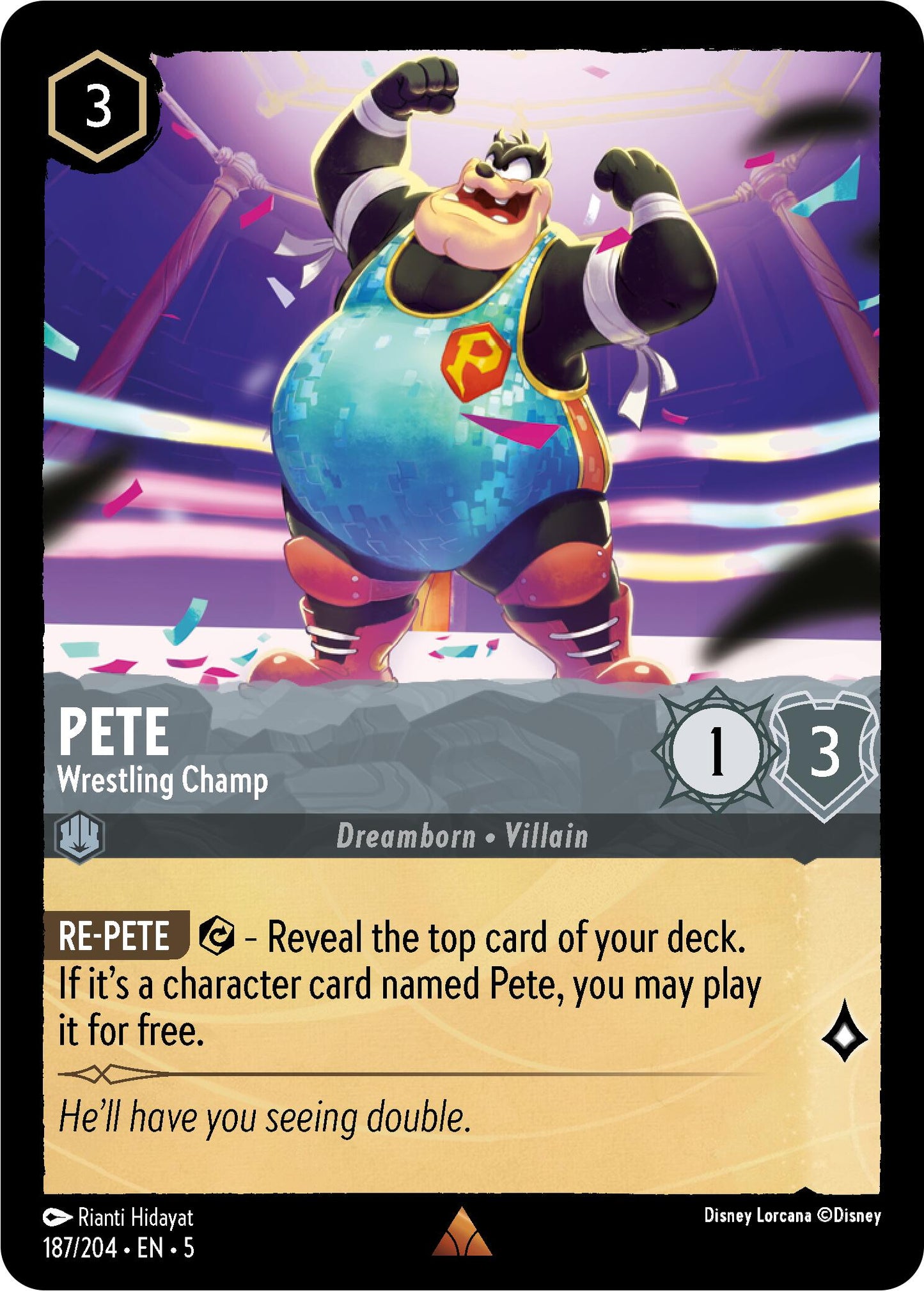 Disney Lorcana: Pete - Wrestling Champ card image