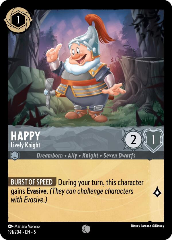 Disney Lorcana: Happy - Lively Knight card image