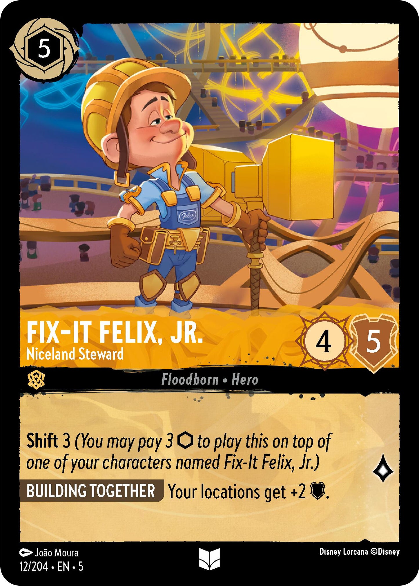 Disney Lorcana: Fix-It Felix, Jr. - Niceland Steward card image