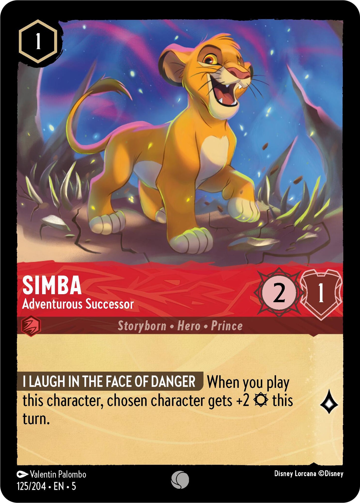 Disney Lorcana: Simba - Adventurous Successor card image