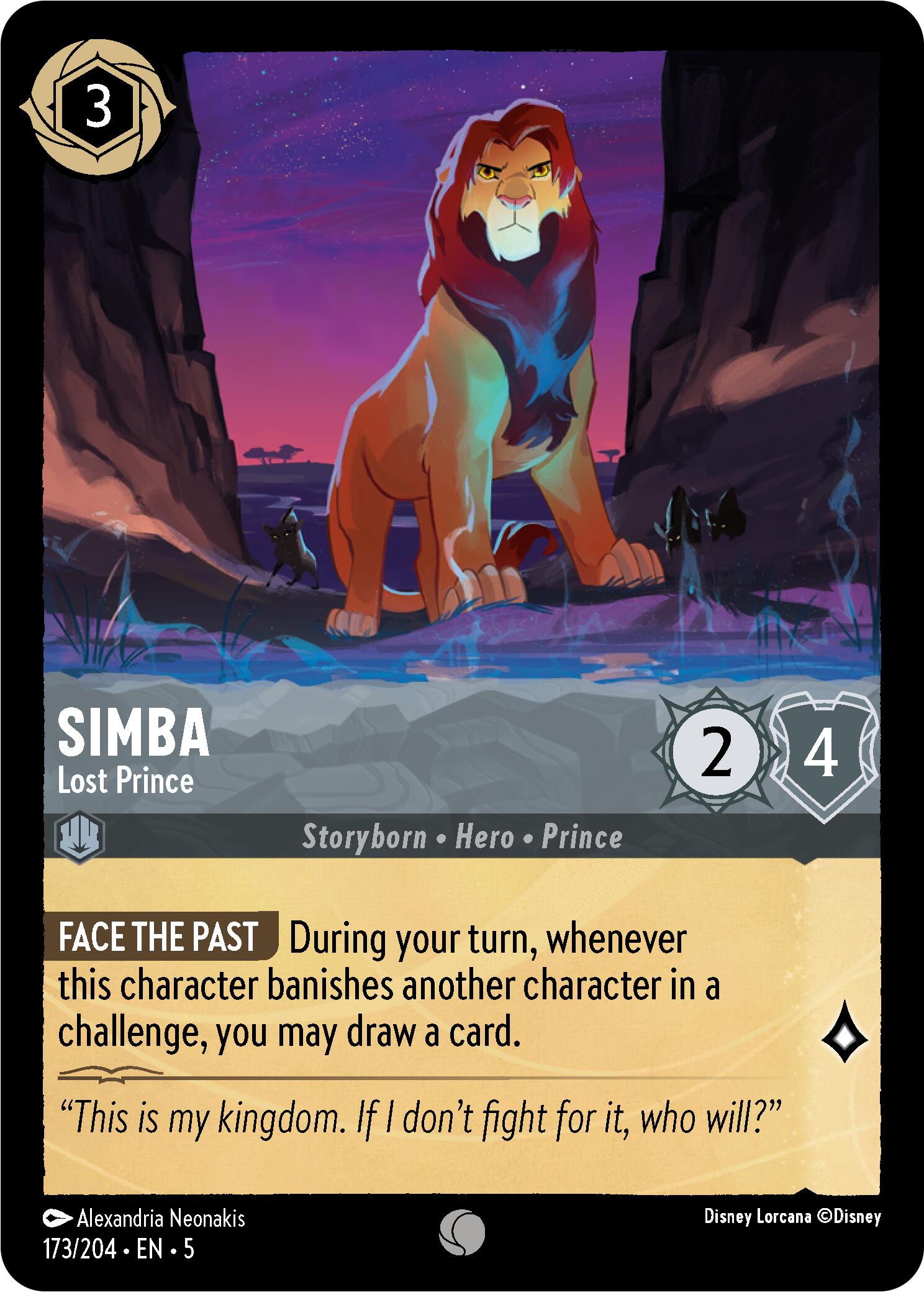 Disney Lorcana: Simba - Lost Prince card image