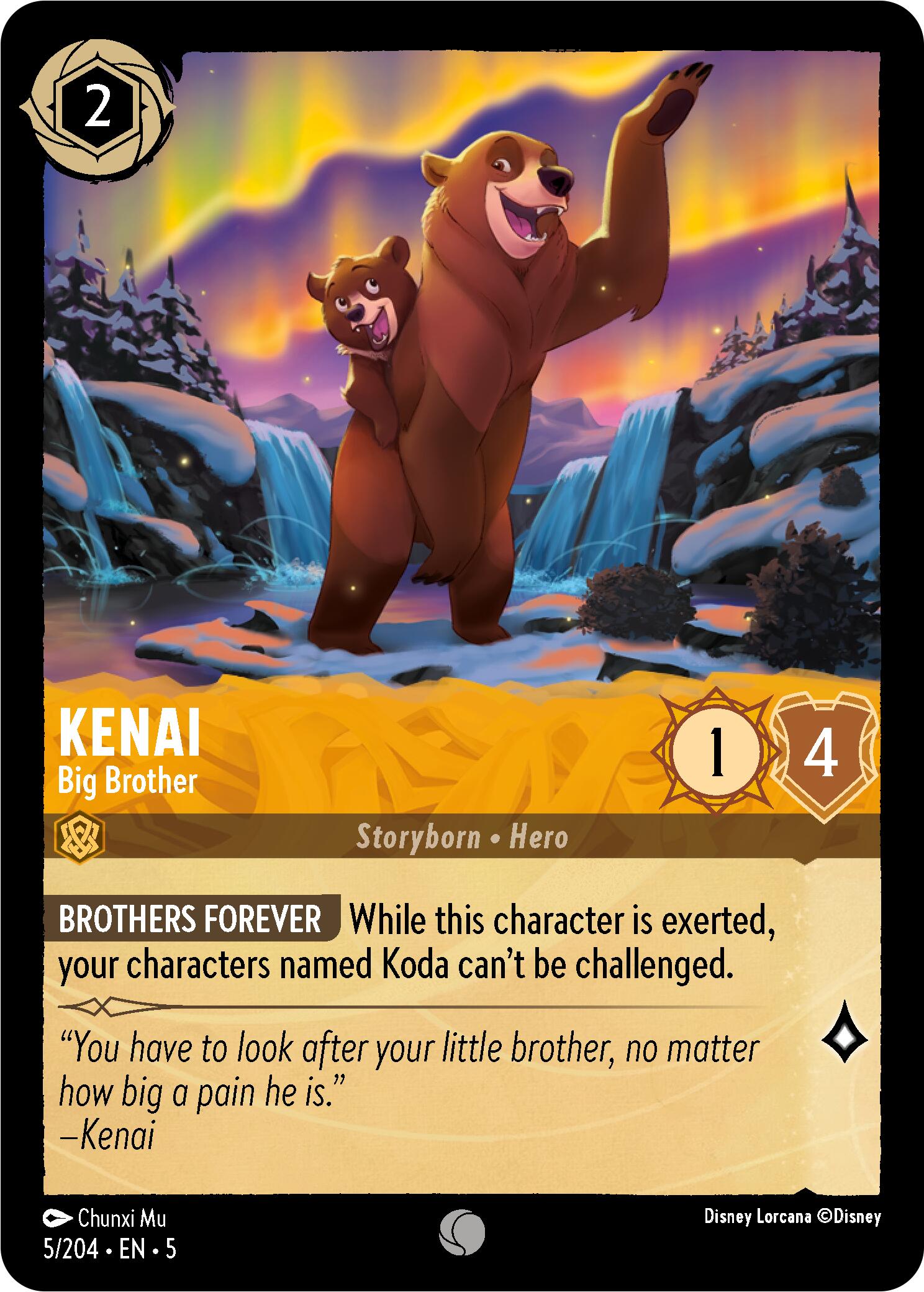 Disney Lorcana: Kenai - Big Brother card image