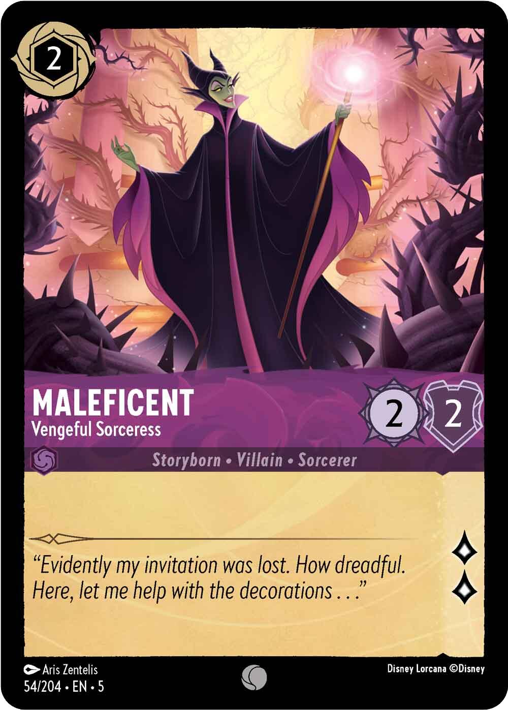 Disney Lorcana: Maleficent - Vengeful Sorceress card image