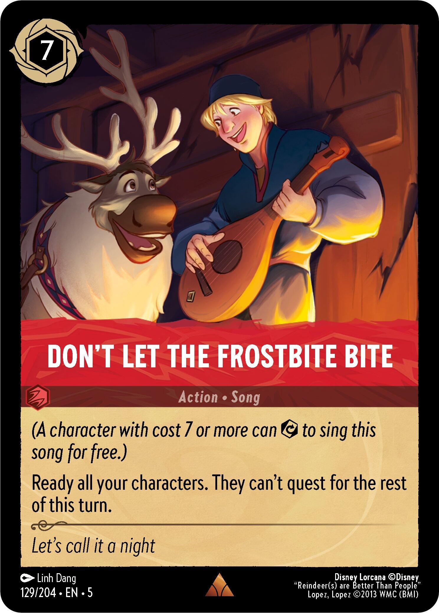 Disney Lorcana: Don't Let the Frostbite Bite card image