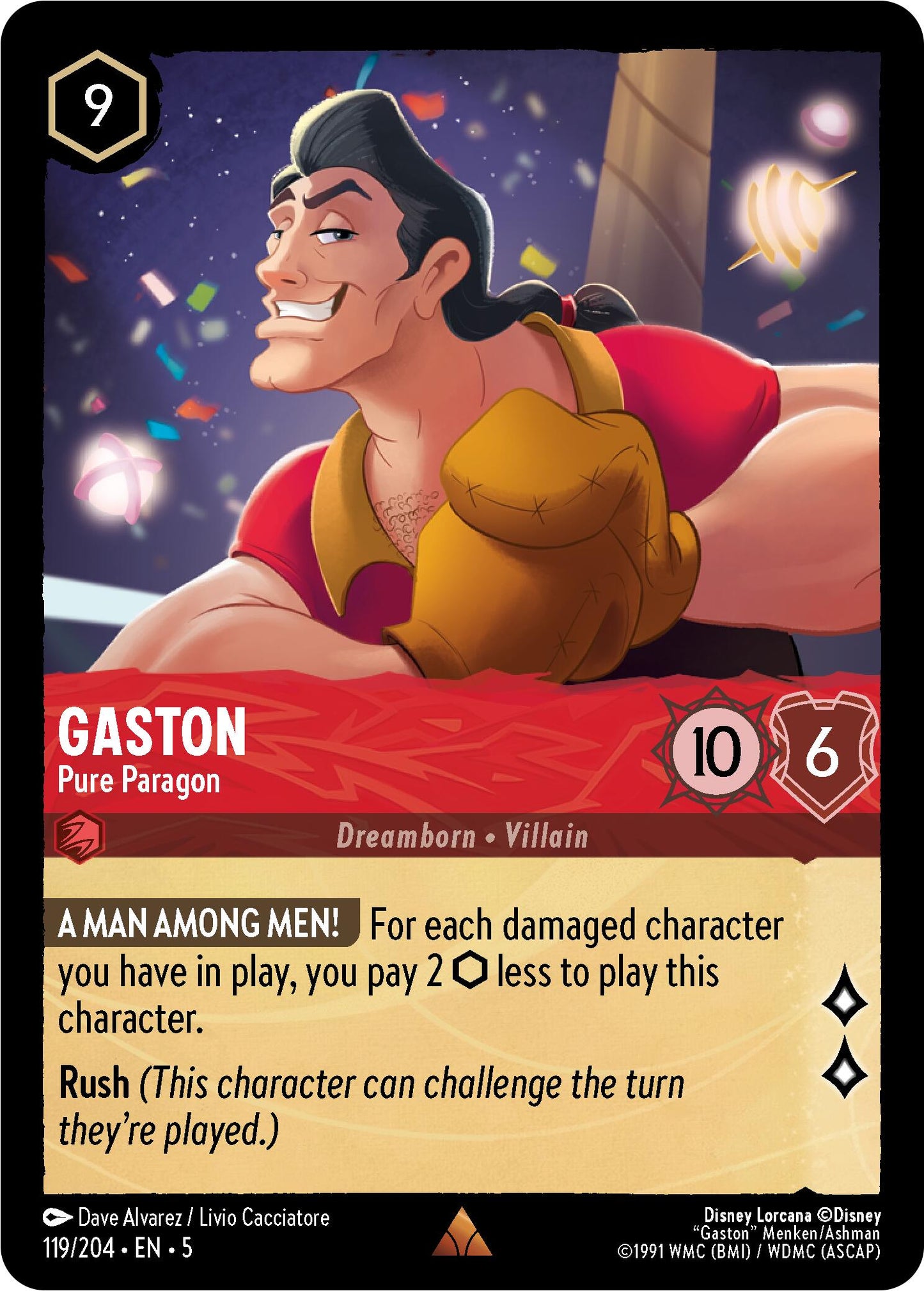 Disney Lorcana: Gaston - Pure Paragon card image