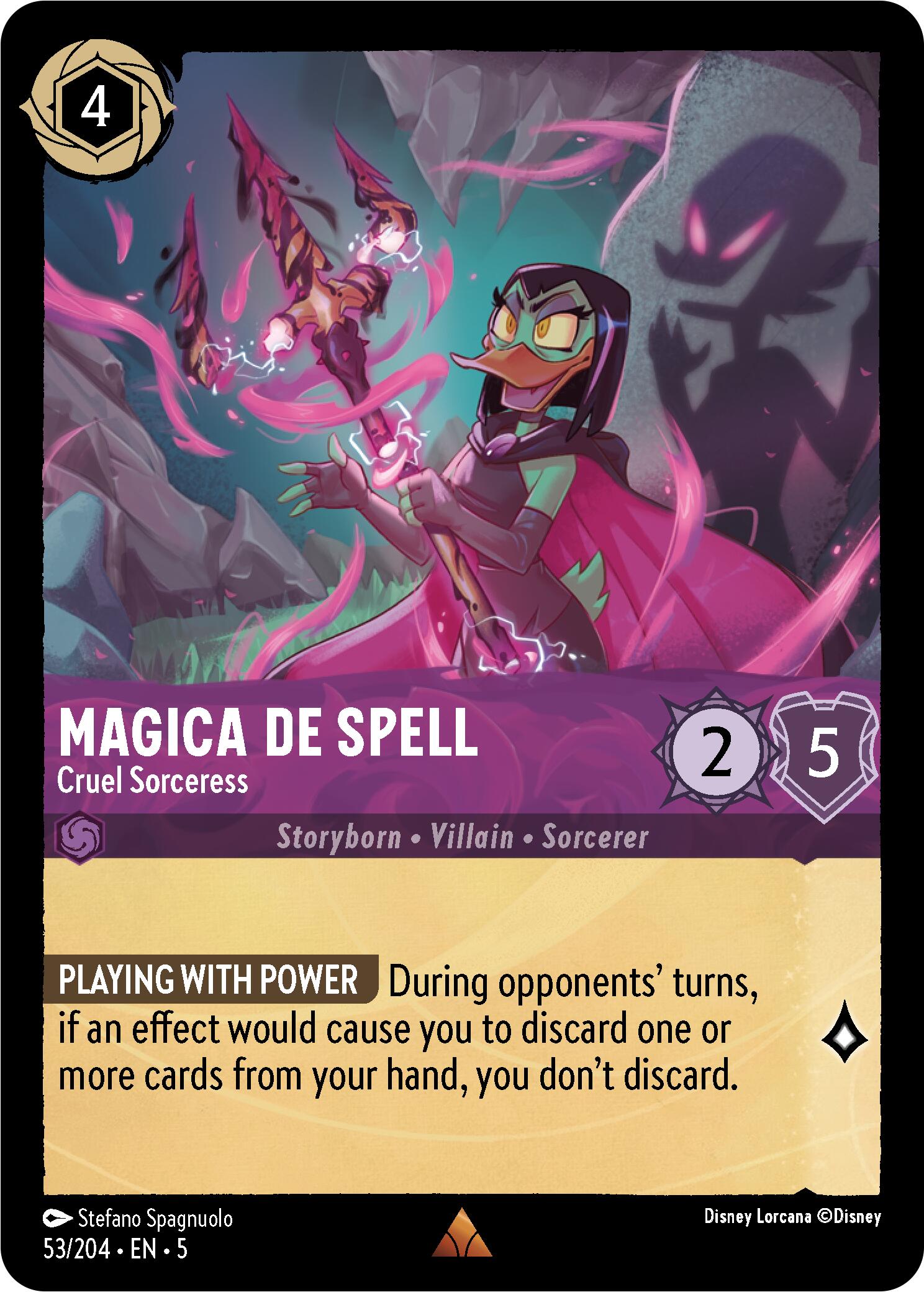 Disney Lorcana: Magica De Spell - Cruel Sorceress card image