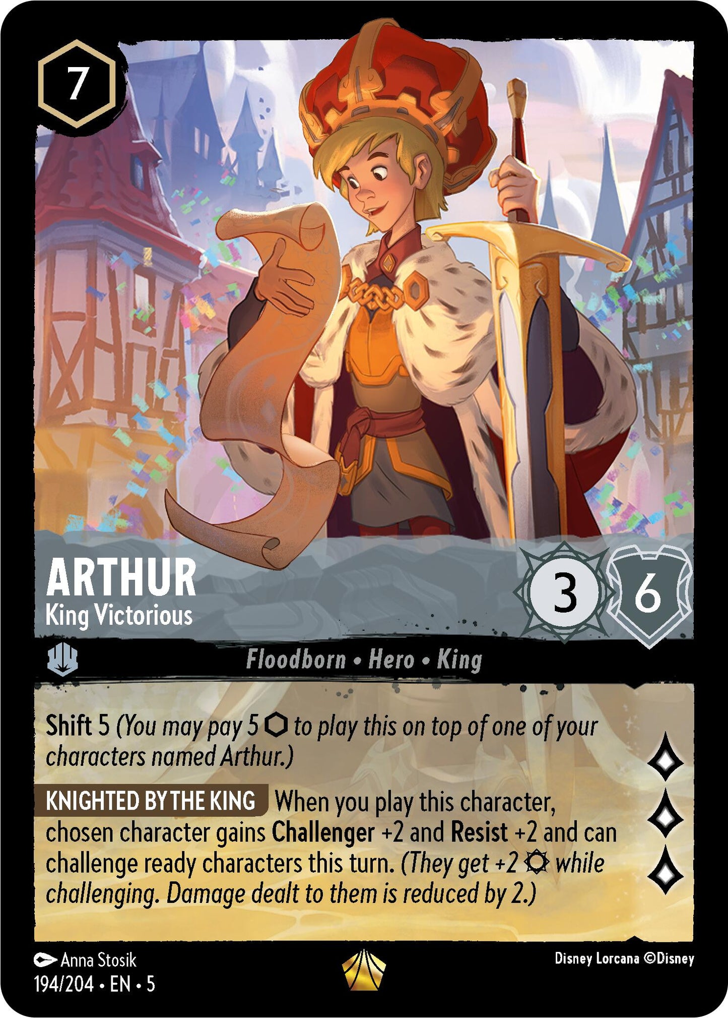 Disney Lorcana: Arthur - King Victorious card image