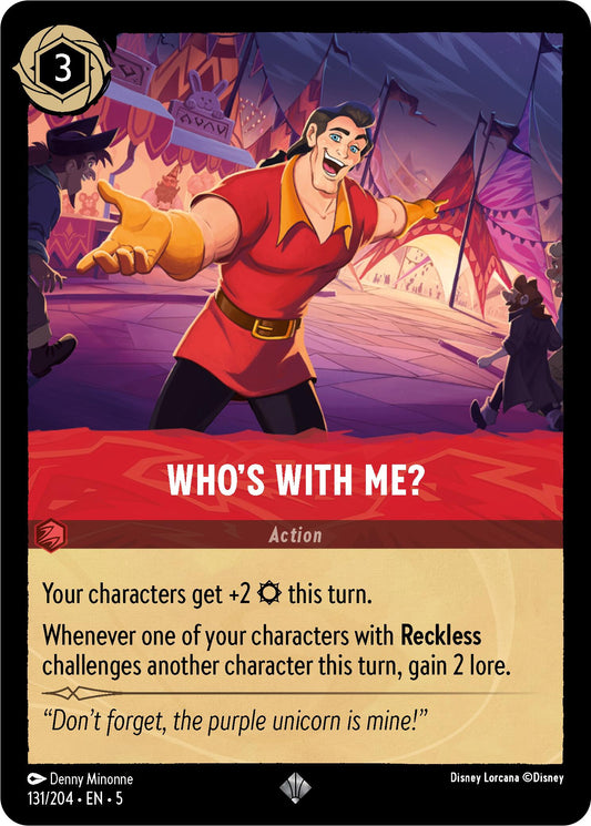 Disney Lorcana: Who's With Me? card image