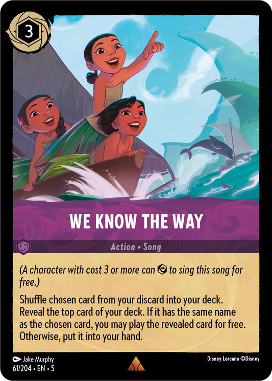 Disney Lorcana: We Know the Way card image