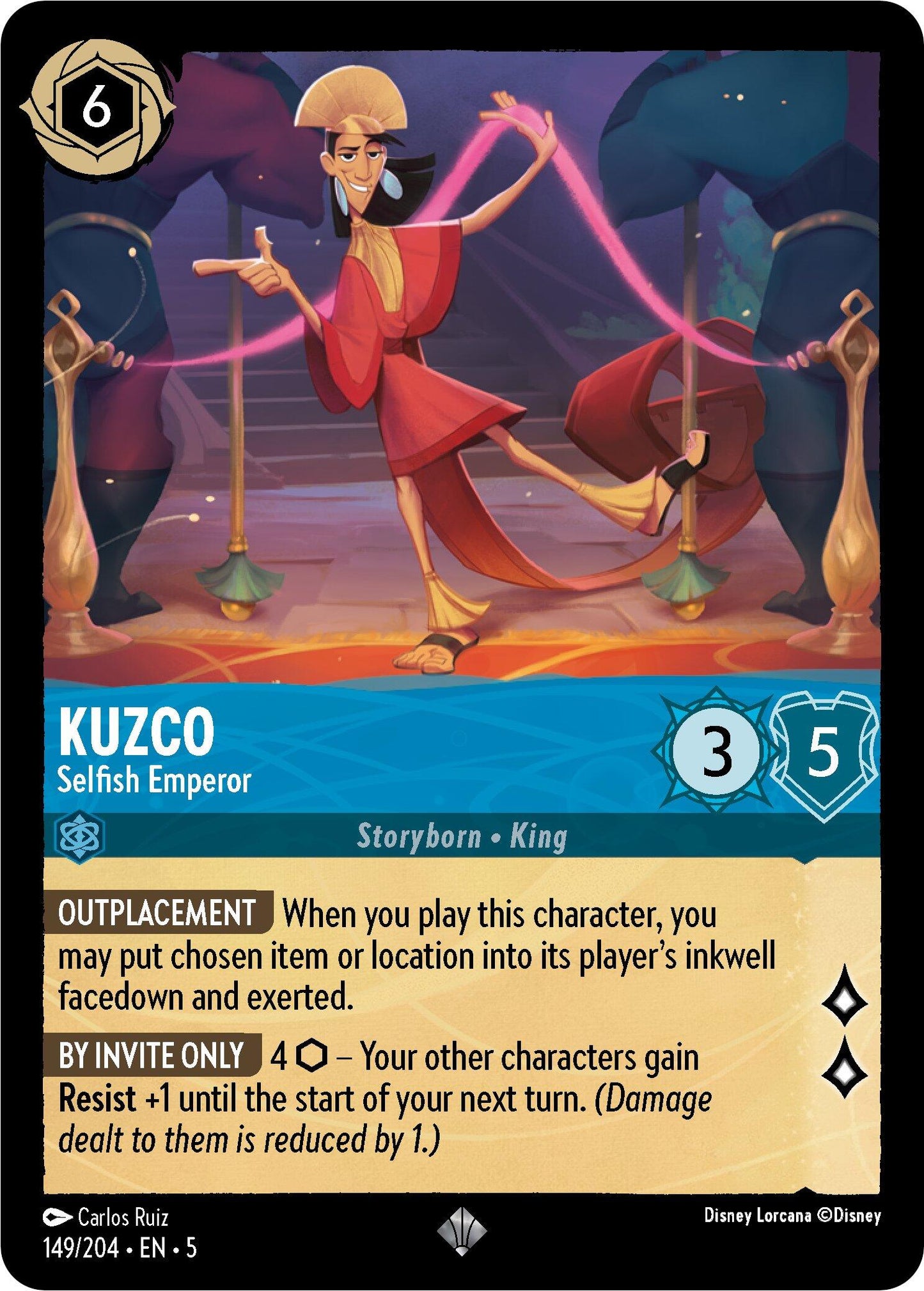 Disney Lorcana: Kuzco - Selfish Emperor card image