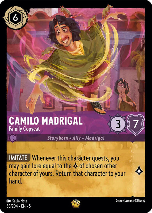 Disney Lorcana: Camilo Madrigal - Family Copycat card image