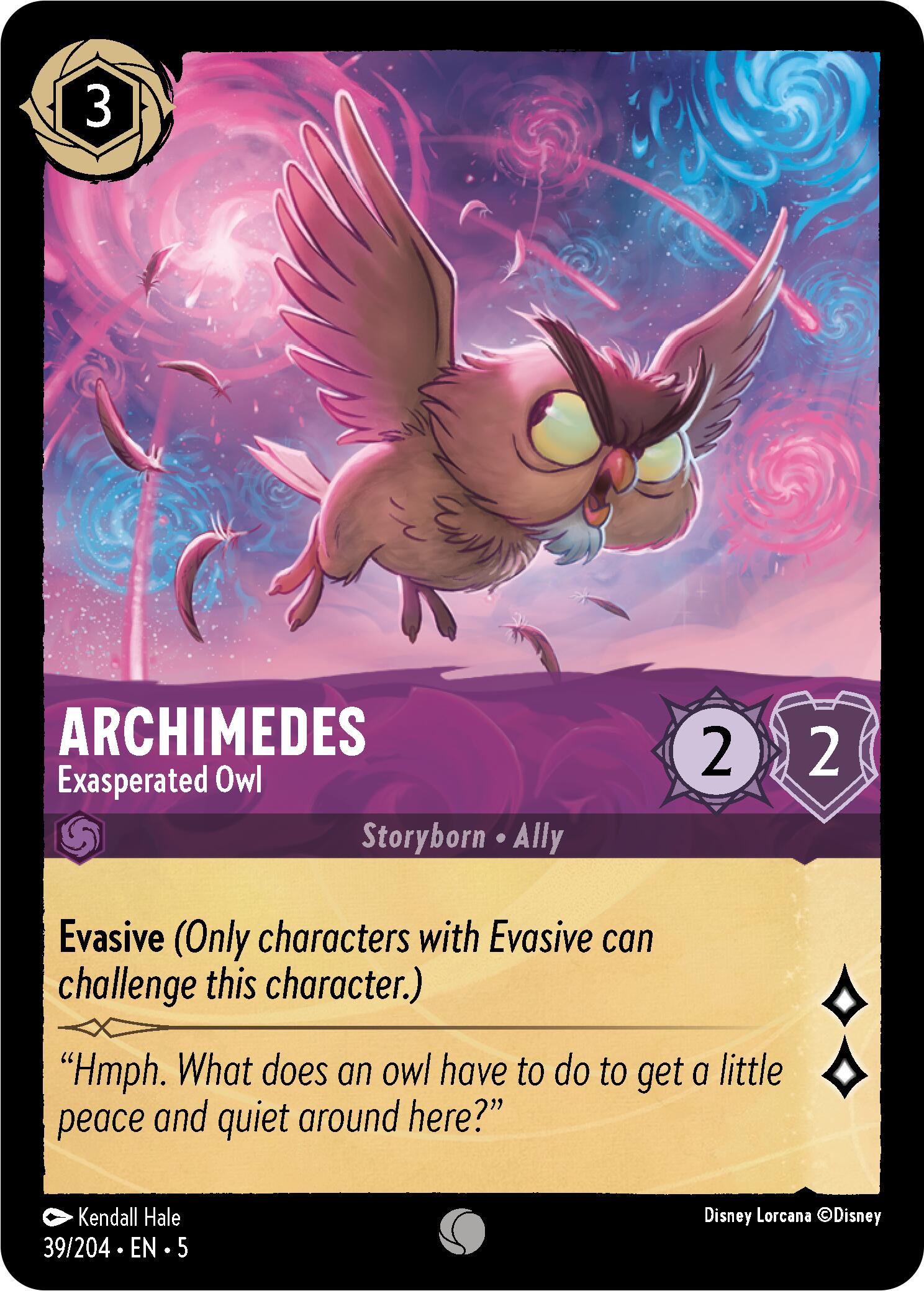 Disney Lorcana: Archimedes - Exasperated Owl card image