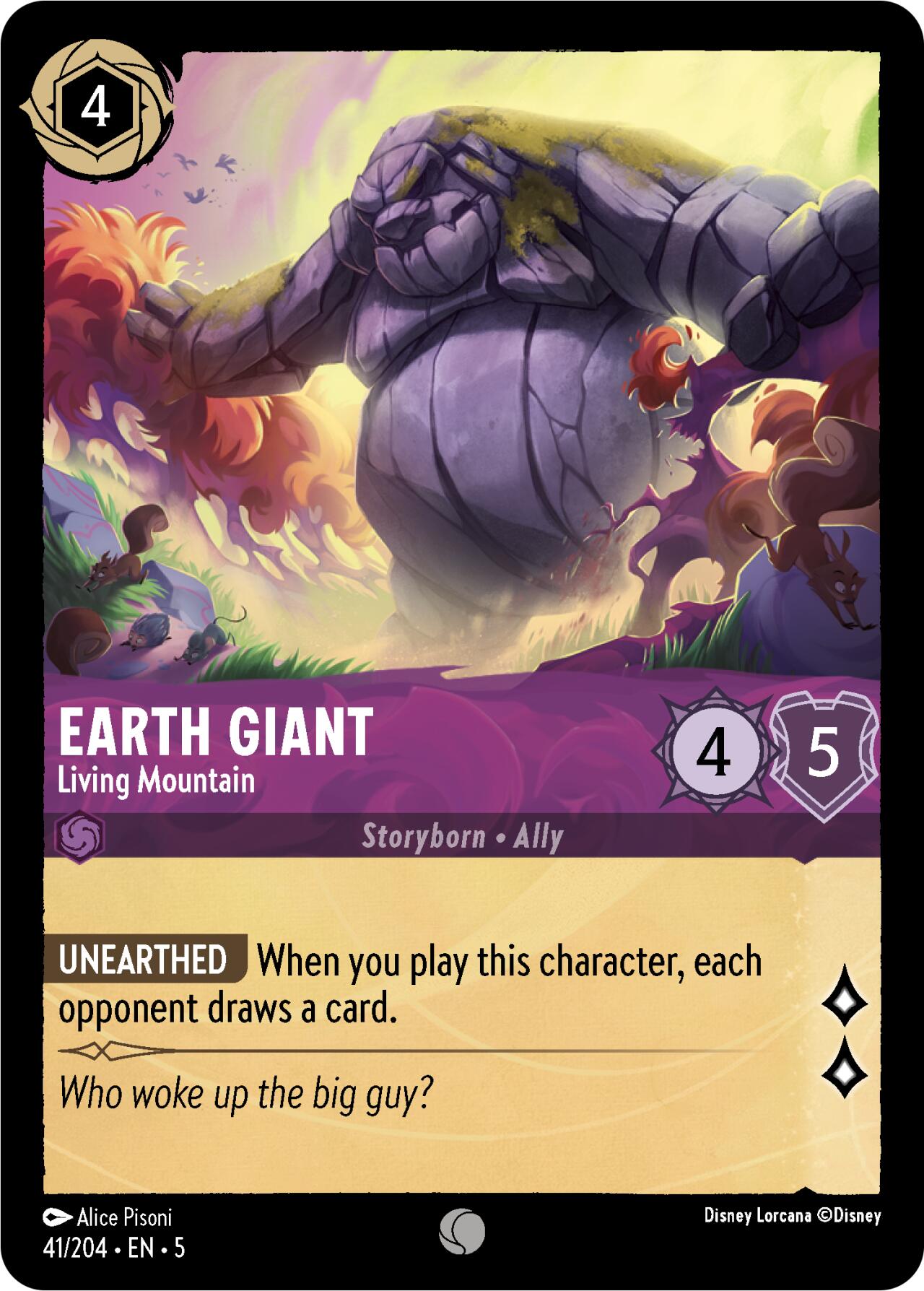 Disney Lorcana: Earth Giant - Living Mountain card image