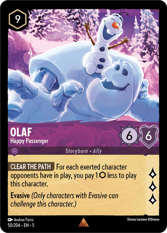 Disney Lorcana: Olaf - Happy Passenger card image