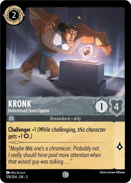 Disney Lorcana: Kronk - Unlicensed Investigator card image