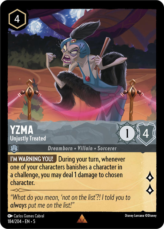 Disney Lorcana: Yzma - Unjustly Treated card image