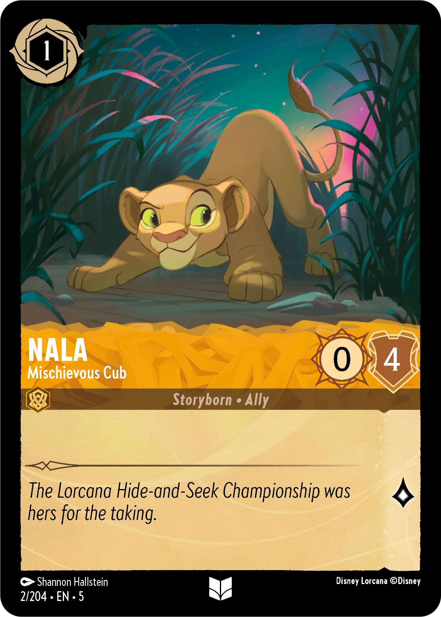 Disney Lorcana: Nala - Mischievous Cub card image