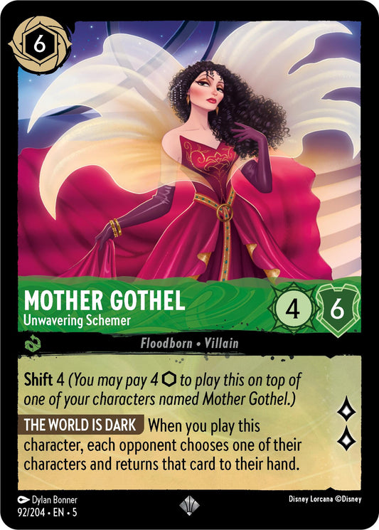 Disney Lorcana: Mother Gothel - Unwavering Schemer card image