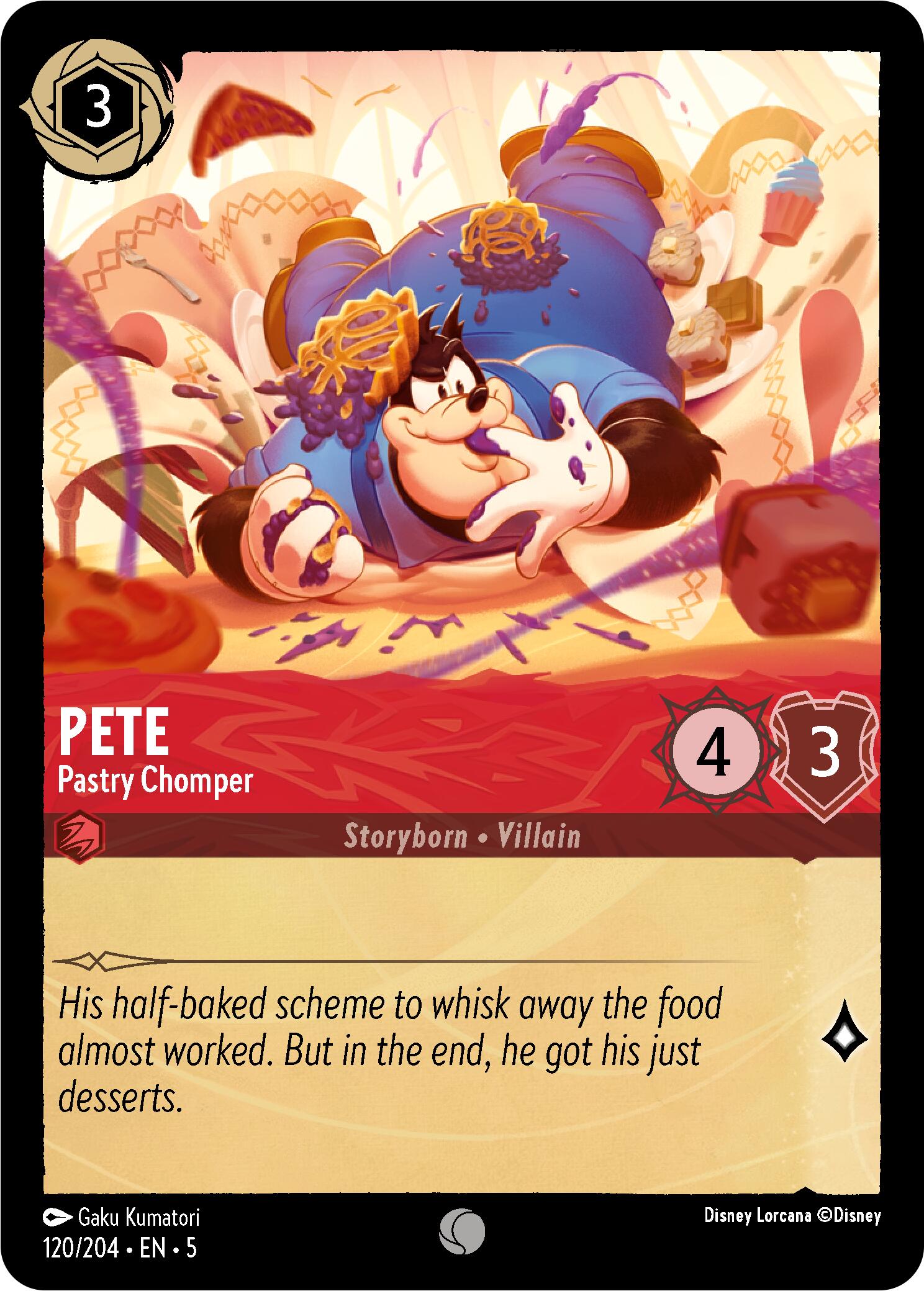 Disney Lorcana: Pete - Pastry Chomper card image