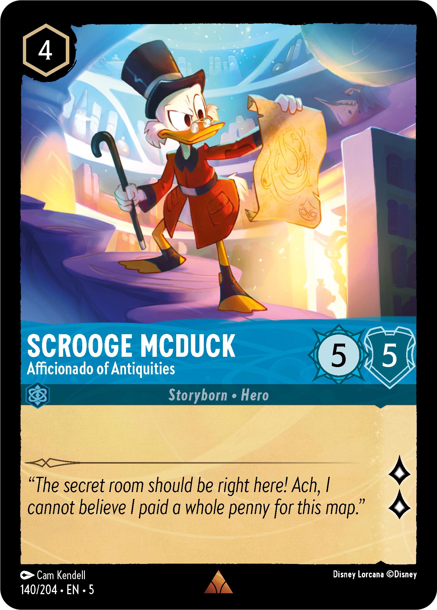 Disney Lorcana: Scrooge McDuck - Afficionado of Antiquities card image